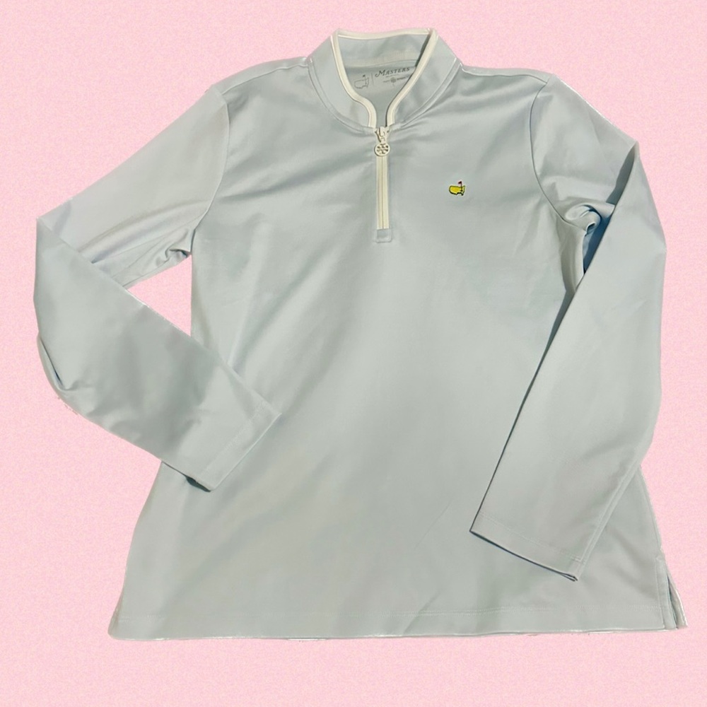 Tory Burch Sport x Masters golf half zip longsleeve sweater pullover
